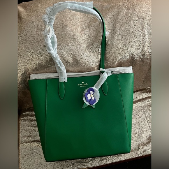 Kate Spade NWT DANA Tote Green Bean Color - Picture 5 of 16